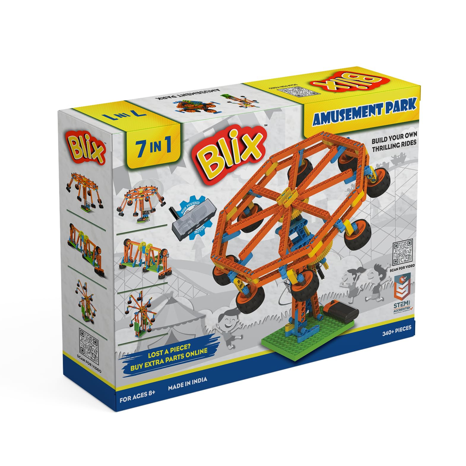 BLIX Robotix - Amusement Park, Science Kit, Educational DIY